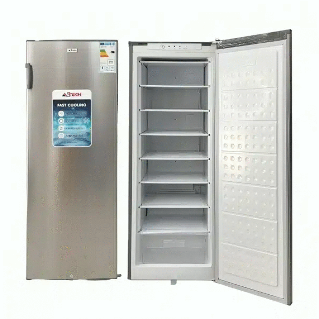 CONGELATEUR ASTECH VERTICAL 9TIROIRS PLAQUE ALUMINIUM GRIS GM PA360S