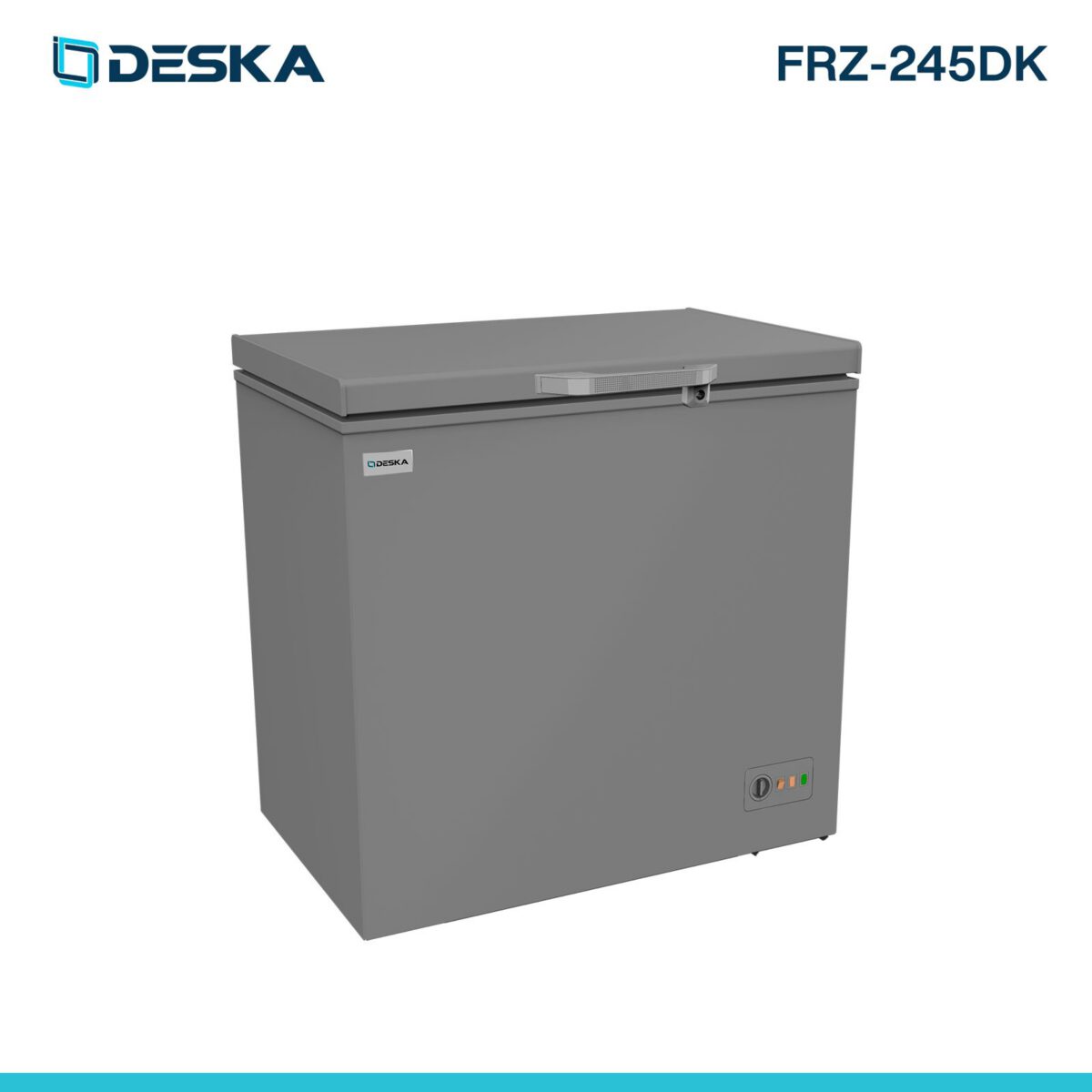 CONGELATEUR DESKA HORIZONTAL 250LITRES AVEC VITRE GRIS FRZ245DK
