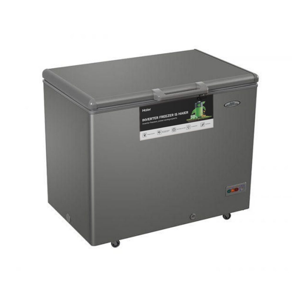 CONGELATEUR HAIER HORIZONTAL 400LITRES INVERTER GRIS 328VS