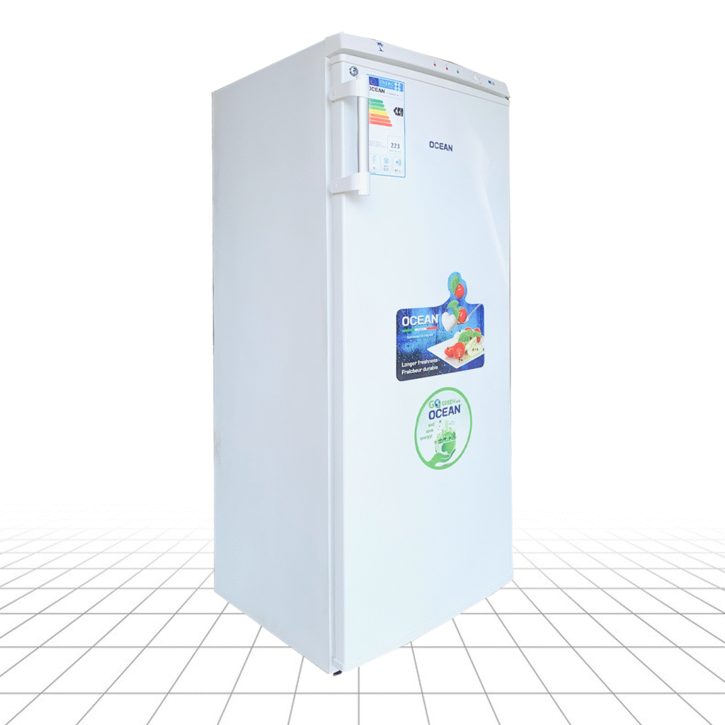 CONGELATEUR OCEAN VERTICAL 7TIROIRS PLAQUE ALUMINIUM BLANC CV250KEYA+