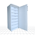 CONGELATEUR OCEAN VERTICAL 7TIROIRS PLAQUE ALUMINIUM BLANC CV250KEYA+