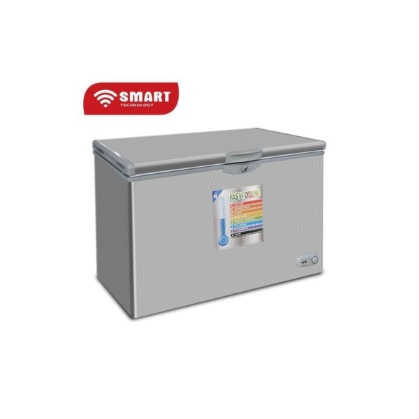CONGELATEUR SMART TECHNOLOGY HORIZONTAL 350LITRES AVEC VITRE GRIS STCC-320