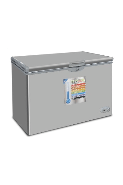 CONGELATEUR SMART TECHNOLOGY HORIZONTAL 400LITRES AVEC VITRE GRIS STCC385