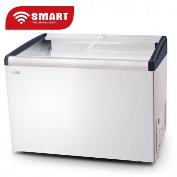 CONGELATEUR SMART TECHNOLOGY HORIZONTAL 400LITRES VITRINE BLANC STCCV517