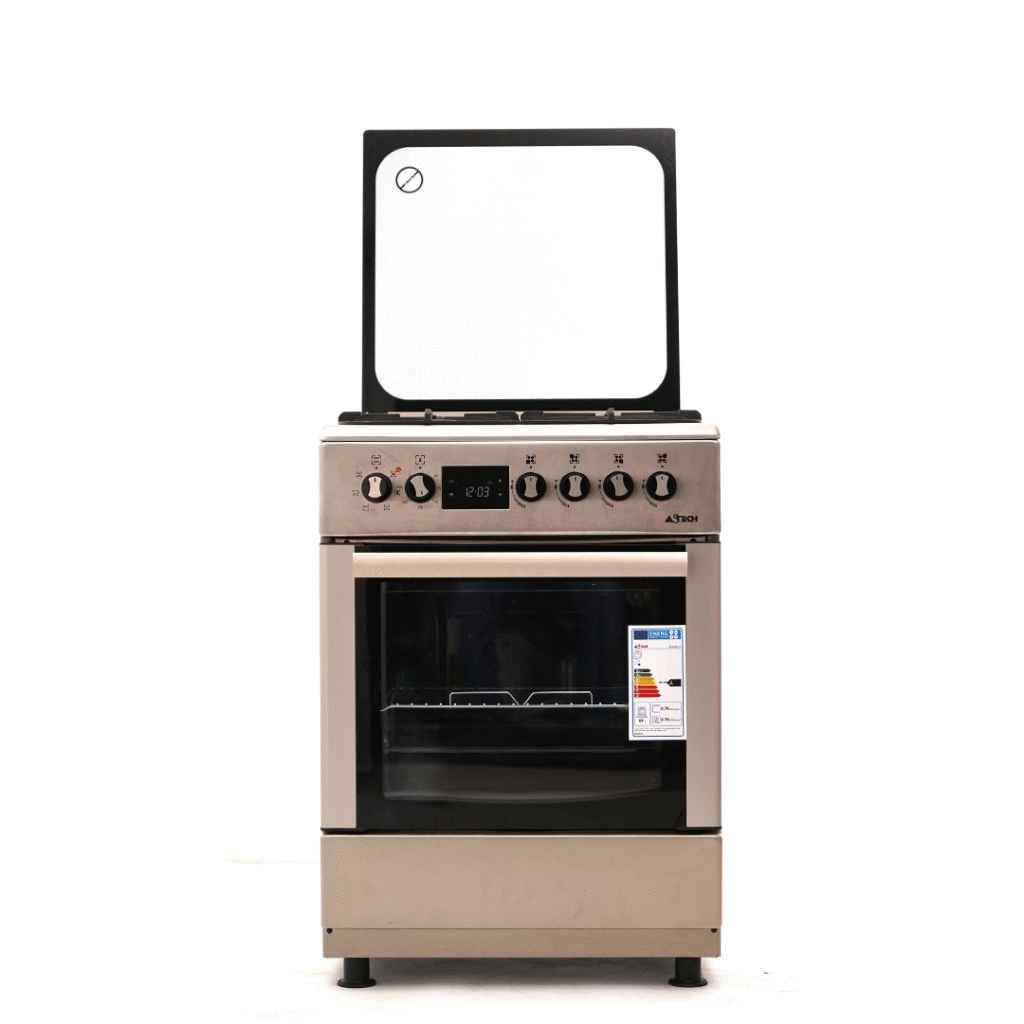CUISINIERE ASTECH 4FEUX 60X60 FULL OPTION ELECTRIQUE CK65ELCF