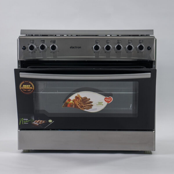 CUISINIERE ELACTRON 5FEUX 90X60 INOX EL6090