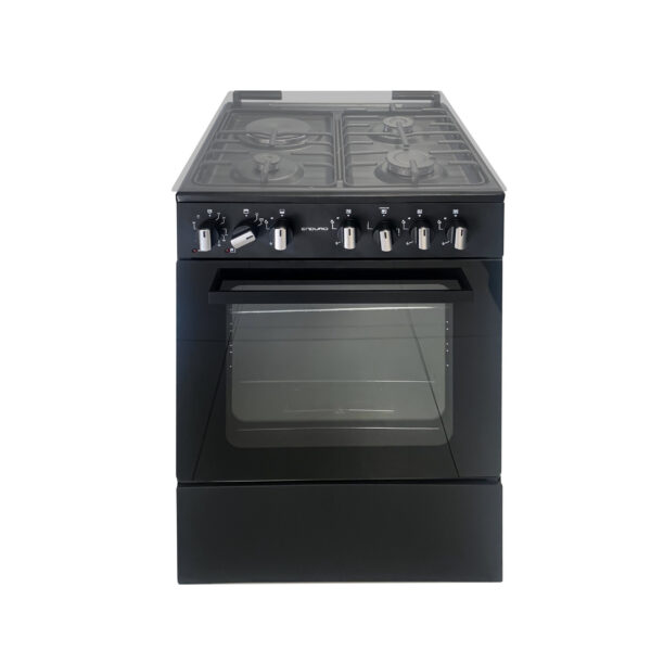 CUISINIERE ENDURO 4FEUX 60X60 3F A GAZ 1F ELECTRIQUE + FOUR A GAZ AFS6031G
