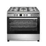CUISINIERE ENDURO 90X60 PROFESSIONNELLE 90X60 A GAZ AVEC AFFICHAGE NUMERIQUE GRIS RGC90X60S