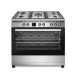 CUISINIERE ENDURO 90X60 PROFESSIONNELLE 90X60 A GAZ AVEC AFFICHAGE NUMERIQUE GRIS RGC90X60S