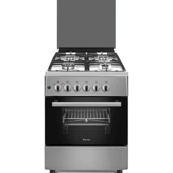 CUISINIERE FERRE 4FEUX 60X60 INOX F6S40G2