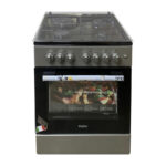 CUISINIERE HAIER 4FEUX 60X60 3FEUX GAZ 1FEUX ELECTRIQUE + FOUR ELECTRIQUE GRIS NOIR HCR2031EESB