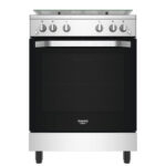 CUISINIERE HOTPOINT 4FEUX A GAZ 60X60 FOUR A GAZ GRIS HS67G2PMX/IT/1