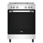 CUISINIERE HOTPOINT 4FEUX A GAZ 60X60 FOUR A GAZ GRIS HS67G2PMX/IT/1