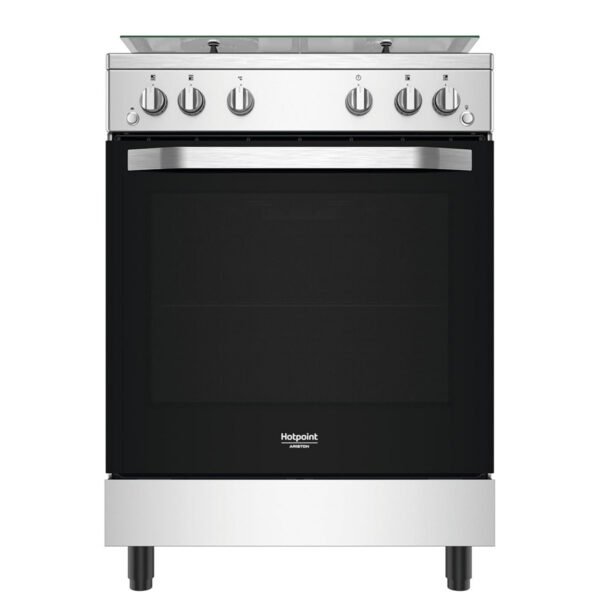 CUISINIERE HOTPOINT 4FEUX A GAZ 60X60 FOUR A GAZ GRIS HS67G2PMX/IT/1