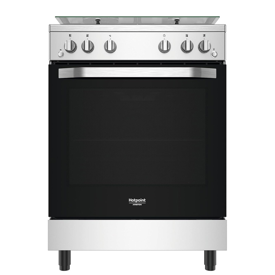 CUISINIERE HOTPOINT 4FEUX A GAZ 60X60 FOUR A GAZ GRIS HS67G2PMX/IT/1