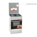 CUISINIERE ROCH 4FEUX 50X50 A GAZ INOX