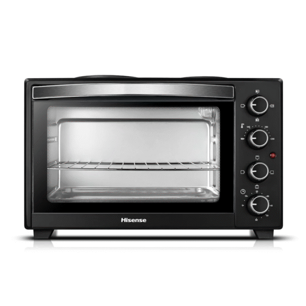 FOUR HISENSE AVEC 2FEUX ELECTRIQUE EN HAUT 28LITRES NOIR H28TOBKL16