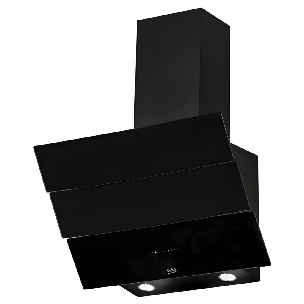 HOTTE DE CUISINE BEKO ASPIRANT DECORANT 60X60 NOIR INCLINE HCA62640BE