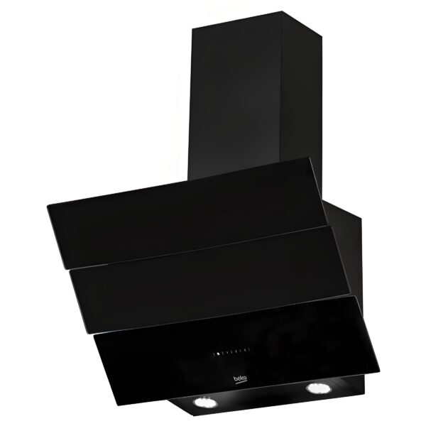 HOTTE DE CUISINE BEKO ASPIRANT DECORANT 60X60 NOIR INCLINE HCA62640BE