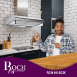 HOTTE DE CUISINE ROCH 60X60 CASQUETTE INOX RCH-60SCIX