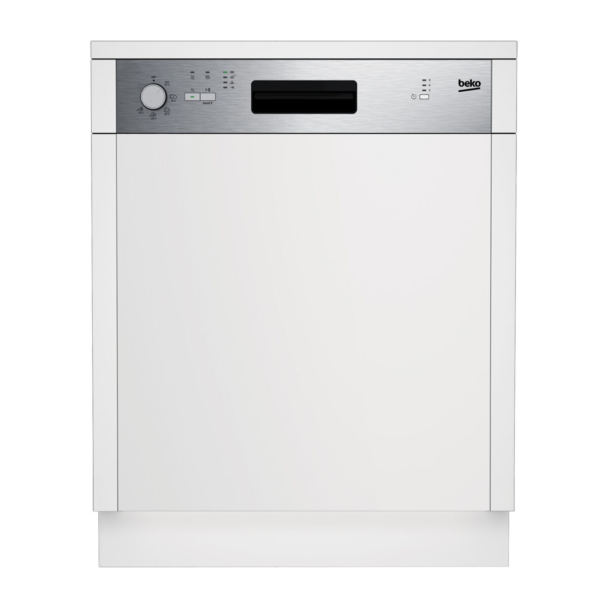 LAVE VAISSELLE BEKO SEMI ENCASTRABLE 13 COUVERTS + BANDEAU AP DSN05311X