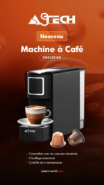 MACHINE A CAFE ASTECH AVEC CAPSULE NESPRESSO CM052FBO