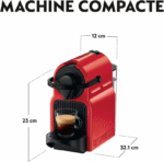 MACHINE A CAFE NESPRESSO INISSIA ROUGE YY1531FD