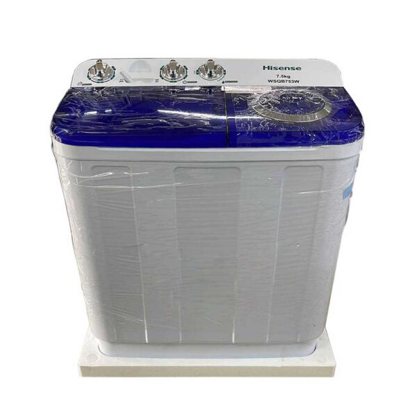 MACHINE A LAVER HISENSE 7KG SEMI AUTOMATIQUE TWINTUB WSQB753W