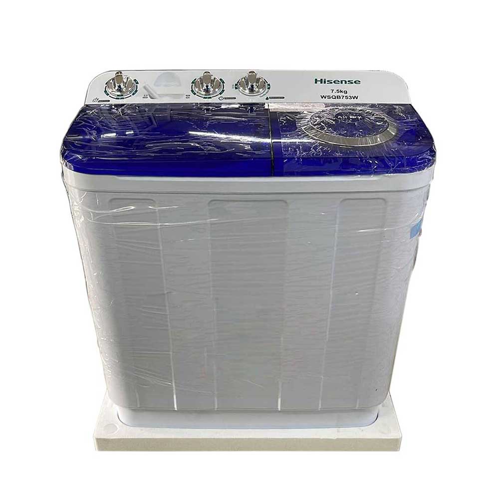 MACHINE A LAVER HISENSE 7KG SEMI AUTOMATIQUE TWINTUB WSQB753W