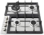 PLAQUE ENCASTRABLE MAGIC CHEF 4FEUX 60X60 A GAZ INOX MCSCTG24S