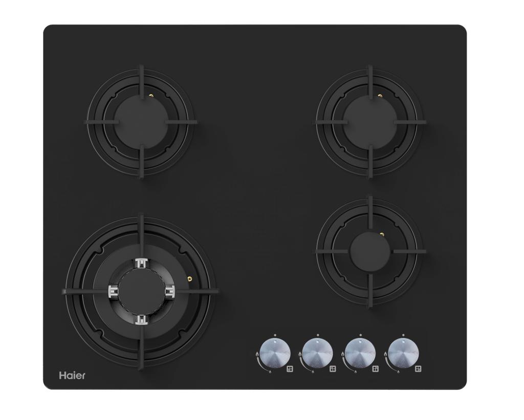 PLAQUE HAIER ENCASTRABLE 60X60 A GAZ NOIR HOB460FB