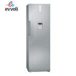 REFRIGERATEUR EVVOLI VERTICAL 1PORTE 8TIROIRS 390LITRES AVEC FONTAINE NOFROST GRIS EVRFMU390LS