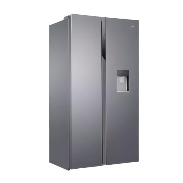 REFRIGERATEUR HAIER SIDE BY SIDE AVEC DISTRIBUTEUR DEAU GRIS HSR3918EWPG