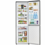 REFRIGERATEUR HITACHI COMBINE 3TIROIRS 366LITRES NOIR GRIS RBG410PUC6X XGR