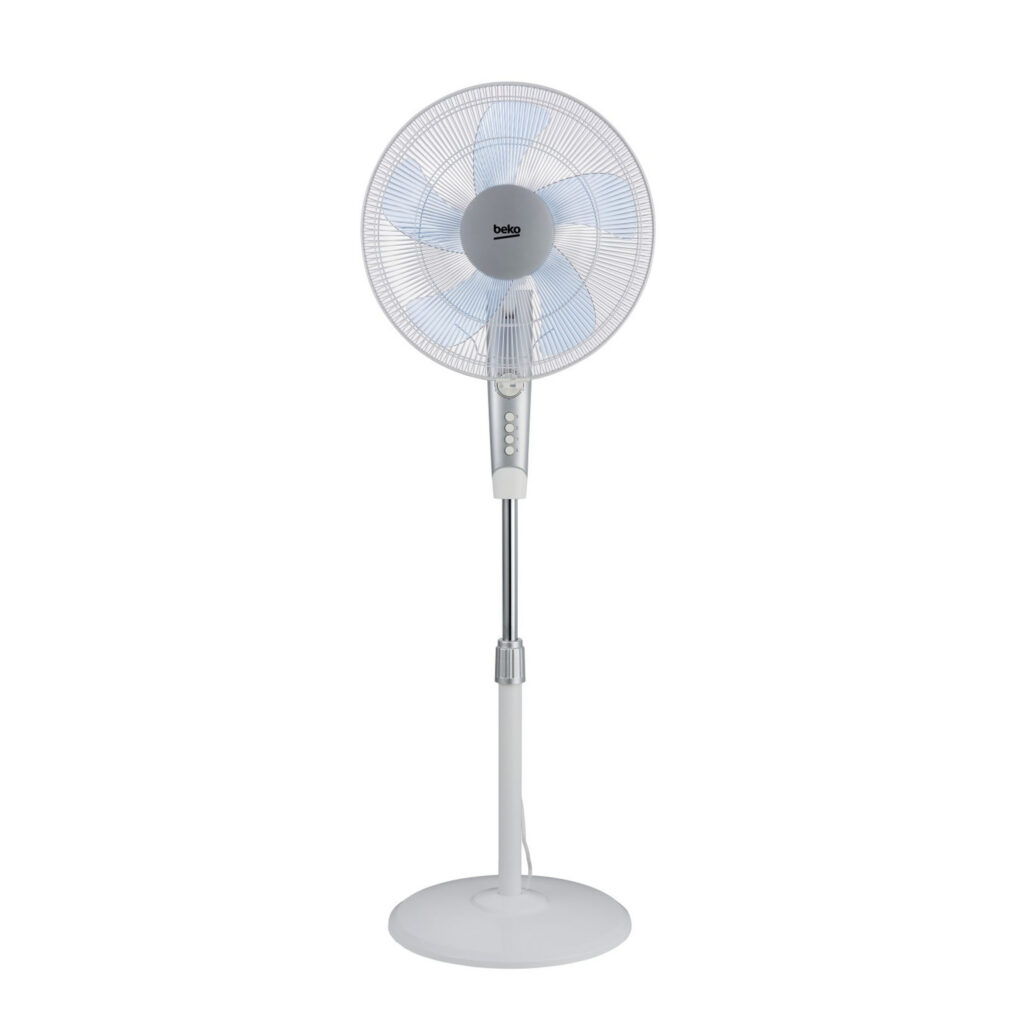 VENTILATEUR BEKO SUR PIED 40CM 5PALE 3NIVEAU DE VITESSE EFS5100W