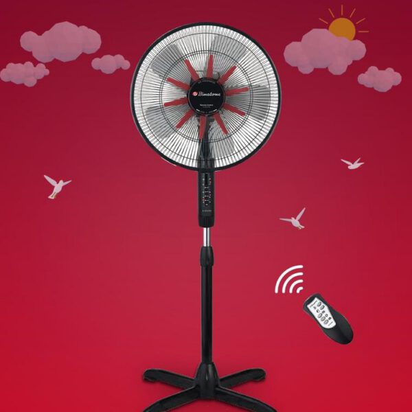 VENTILATEUR BINATONE 16 » SUR PIED AVEC COMMANDE A1612RC