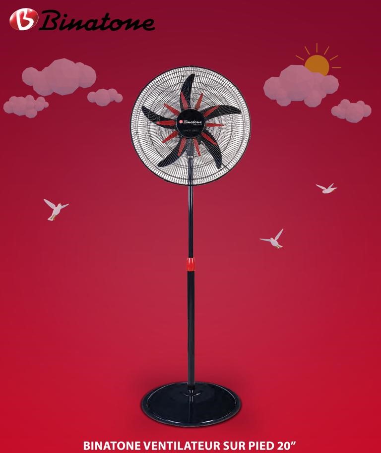 VENTILATEUR BINATONE 20 » SUR PIED TS2020