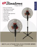 VENTILATEUR BINATONE SUR PIED DOUBLE HELICES A1692