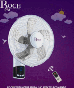 VENTILATEUR ROCH 18 » MURAL AVEC COMMANDE 1805