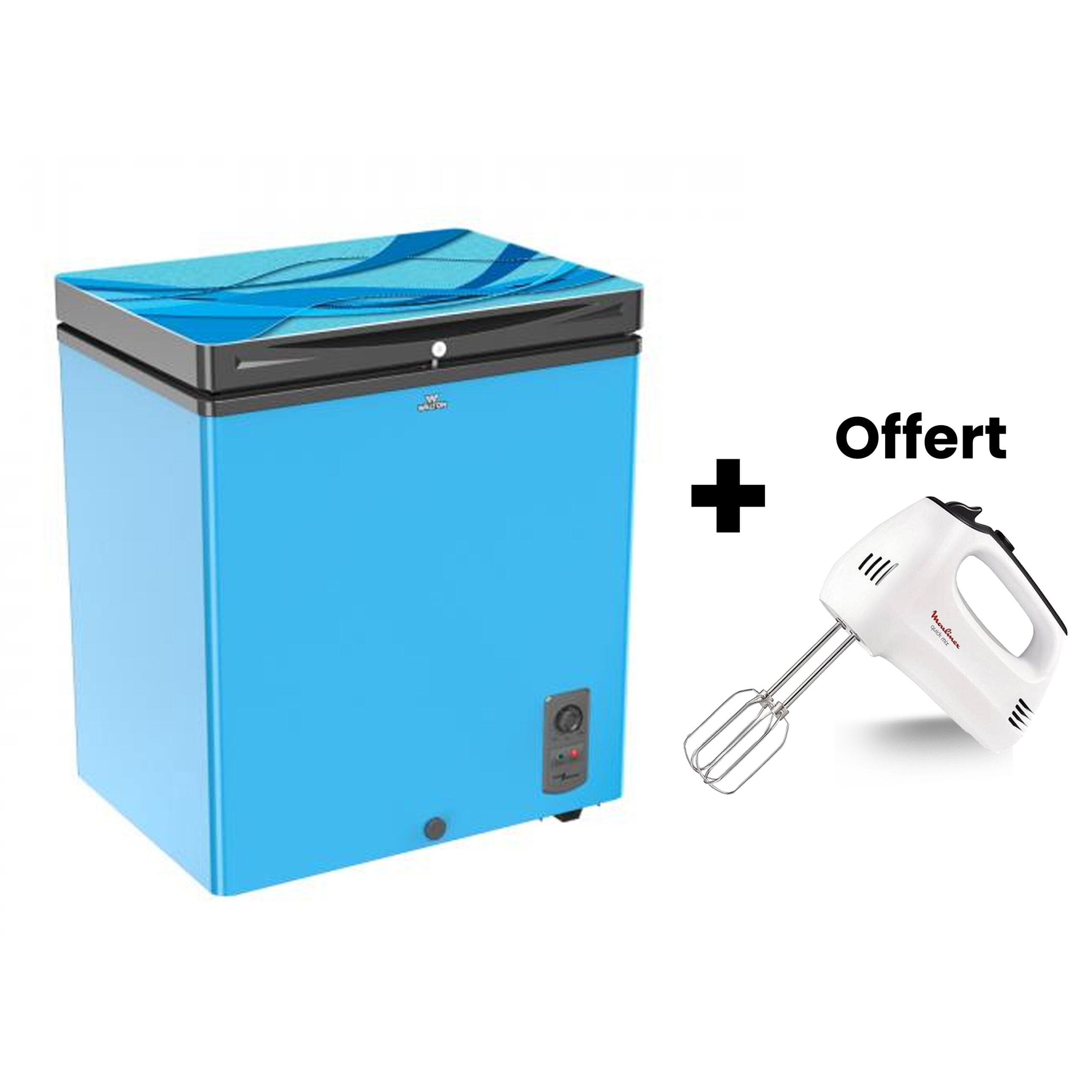 CONGELATEUR WALTON COFFRE 145LITRES BLEU WCF1D5DELXX CONGELATEUR WALTON COFFRE 145LITRES BLEU WCF1D5DELXX