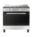 CUISINIERE MIDEA 5FEUX 90X60 A GAZ INOX 90605G030