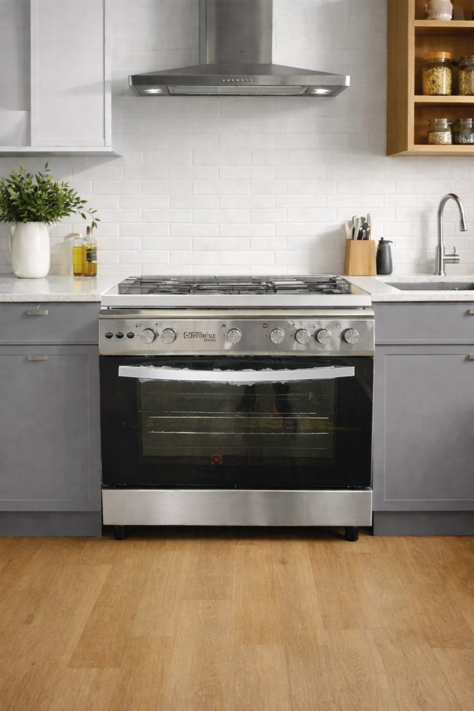 CUISINIERE TECNOLUX 5FEUX 90X60 A GAZ INOX TEC90