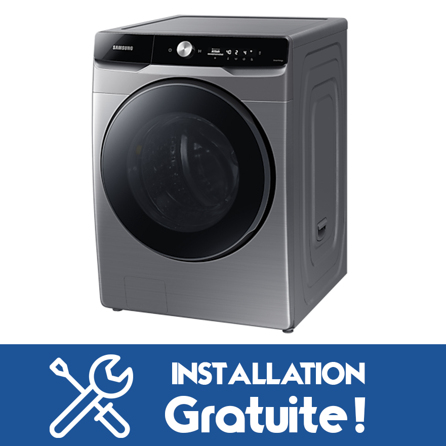 MACHINE A LAVER SAMSUNG 17KG/10KG SECHAGE FRONT LOAD GRIS WD17T6300GP/SP + INSTALLATION GRATUITE