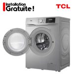 MACHINE A LAVER TCL 12KG INVERTER FRONT LOAD GRIS P612FLG + INSTALLATION GRATUITE