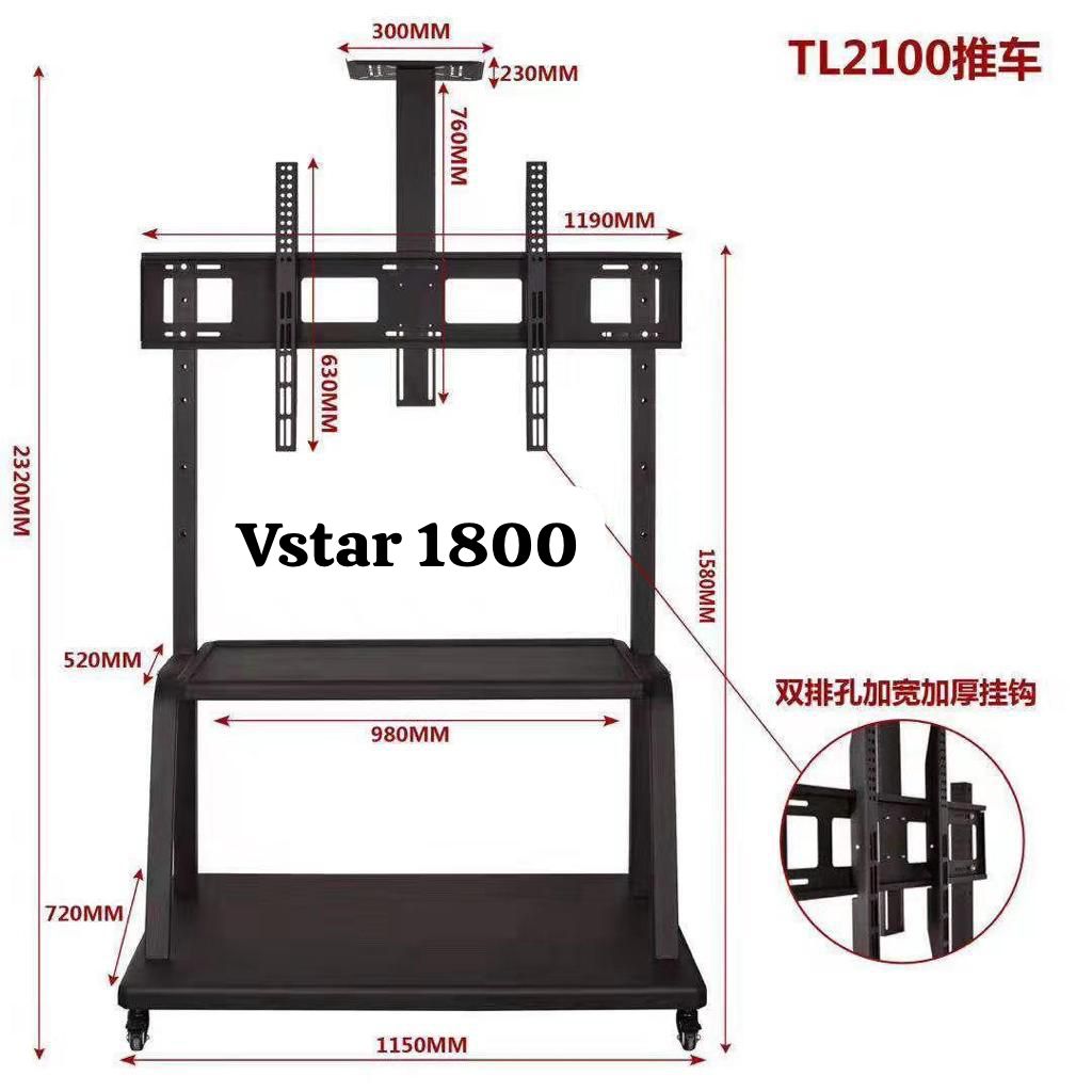 TABLE SUPPORT TELEVISEUR 60 » 100 » VSTAR 1800