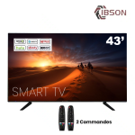 TELEVISEUR IBSON 43 » SMART + 2 TELECOMMANDES + VOICE CONTROLE IB0043FU1V